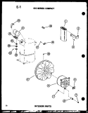 100 SERIES COMPACT INTERIOR PARTS Diagram and Parts List for ES1082HL P6723122R Amana Air Conditioner