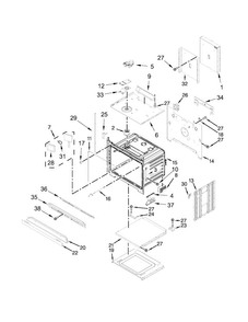 Oven Parts Diagram and Parts List for JJW2827DB01  Jenn-Air Wall Oven