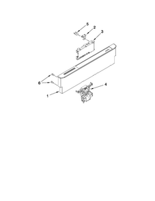 Control Panel And Latch Parts Diagram and Parts List for MDB7759AWB4  Maytag Dishwasher
