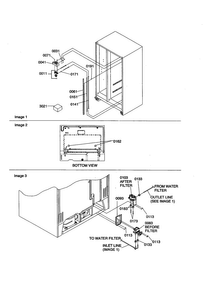 Water Filter/water Valves Diagram and Parts List for SXD23VL-P1315301WL  Amana Refrigerator