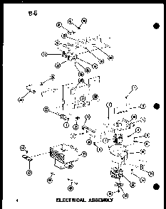 Electrical Assembly Diagram and Parts List for RC-10S P73829-1M Amana Microwave