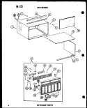 EXTERIOR PARTS Diagram and Parts List for ES2183SPM P6753518R Amana Air Conditioner