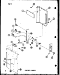 CONTROL PARTS Diagram and Parts List for ES2183SPM P6753518R Amana Air Conditioner