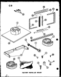 FACTORY INSTALLED MOUNT Diagram and Parts List for ES2183SPM P6753518R Amana Air Conditioner