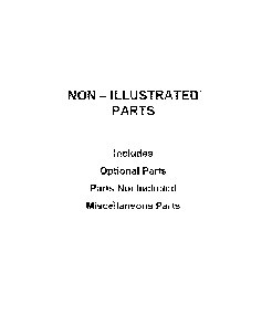 Optional parts (not included) Diagram and Parts List for MGD6200KW0  Maytag Dryer