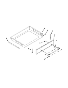 Drawer Parts Diagram and Parts List for MER8800DE1  Maytag Range