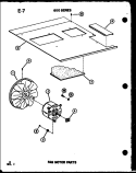 FAN MOTOR PARTS Diagram and Parts List for 6243L P6711930R Amana Air Conditioner