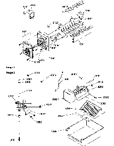 Ice Maker And Add On Ice Maker Kit Diagram and Parts List for SS25TE-P1194003WE  Amana Refrigerator