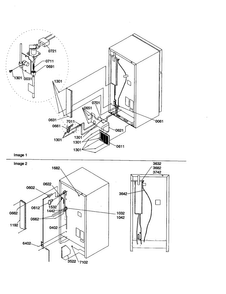 Cabinet Back Diagram and Parts List for TX19V2E-P1306303WE  Amana Refrigerator