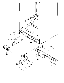 Cabinet Bottom Diagram and Parts List for TP21A3L-P1181503WL  Amana Refrigerator