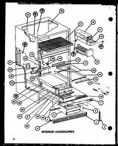 Interior Accessories (tc22j/p7739013w) (trg22j/p7739014w) Diagram and Parts List for TM20J-P7739008W  Amana Refrigerator
