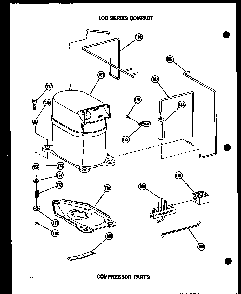 Compressor Parts Diagram and Parts List for 5-SPJM P54360-40R Amana Air Conditioner