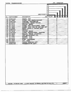 Transmission Page 3 Diagram and Parts List for 6743A71  Norge Washer