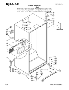 Part Location Diagram of 12893052 Whirlpool TECH SHEET