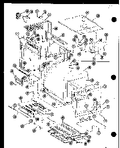Oven Cavity -image Only Diagram and Parts List for AO-24S-P85379-1S  Amana Wall Oven