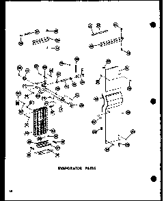 Evaporator Parts Diagram and Parts List for SRN22N-C-P60201-78WC  Amana Refrigerator