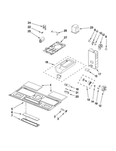 Interior And Ventilation Parts Diagram and Parts List for AMV1160VAB1  Amana Microwave