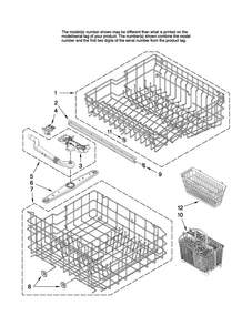 Upper And Lower Rack Parts Diagram and Parts List for MDBH945AWQ1  Maytag Dishwasher