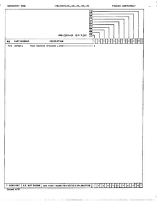 Freezer Compartment Page 3 Diagram and Parts List for 22874A  Admiral Refrigerator