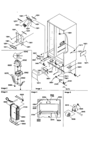 Drain/rollers/evap Diagram and Parts List for SZD23VW-P1315309WW  Amana Refrigerator