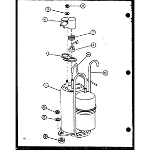 Diagram 8 Diagram and Parts List for PTRC32B1 P6924609R Amana Air Conditioner