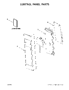 Control panel parts Diagram and Parts List for MMV4206HK1  Maytag Microwave