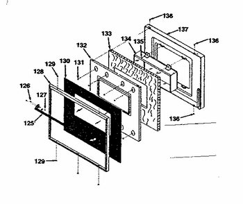 Doors Diagram and Parts List for 8504268390  Kenmore Range