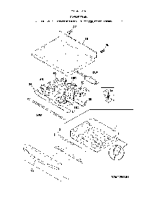 Top/Drawer Diagram and Parts List for 79094203315  Kenmore Range