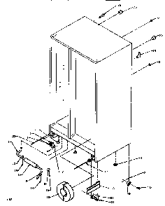 Drain System & Rollers Diagram and Parts List for SXD520NW-P1181101WW  Amana Refrigerator
