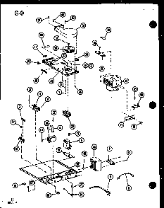 Section 8 Diagram and Parts List for RC-6D P73860-3M Amana Microwave