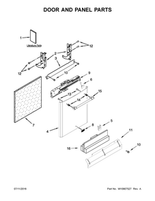 Part Location Diagram of W10612925 Maytag Badge
