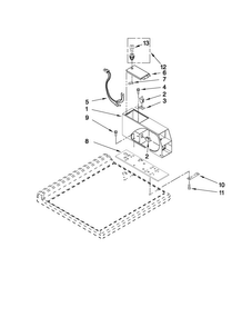 Meter Case Parts Diagram and Parts List for MHN30PDBGW0  Maytag Washer