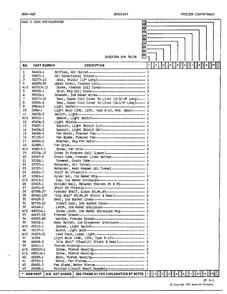 Freezer Compartment Page 2 Diagram and Parts List for 24882  Jenn-Air Refrigerator