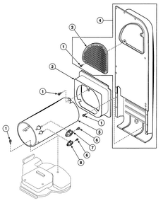 Heater Diagram and Parts List for SDG109WF99L6  Speed Queen Dryer