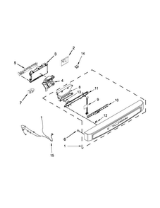 Control Panel And Latch Parts Diagram and Parts List for MDB7949SDH2  Maytag Dishwasher
