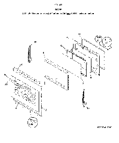 Door Diagram and Parts List for 79074419810  Kenmore Range