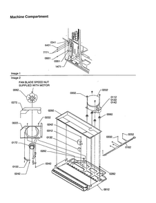 Machine Compartment Diagram and Parts List for TXI18VE-P1302402WE  Amana Refrigerator