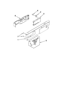 Control Panel And Latch Parts Diagram and Parts List for MDB6769AWQ2  Maytag Dishwasher