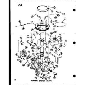 Heating System Parts 1 Diagram and Parts List for EPCG6017-3B P67470-8C Amana Air Conditioner