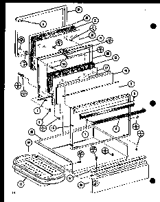 Section 5 Diagram and Parts List for ARR-412 P85312-12S Amana Range