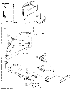 Hose Assembly Diagram and Parts List for 1164052190  Kenmore Central Vacuum