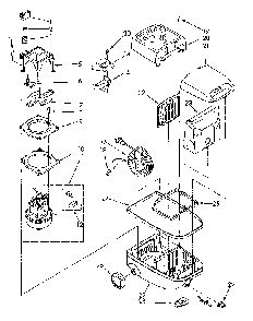 Base Assembly Diagram and Parts List for 1162532080  Kenmore Filters & Accessories