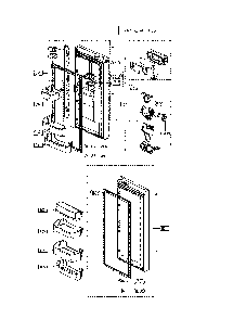 Refrigerator Door Diagram and Parts List for 11175507020  Kenmore Refrigerator
