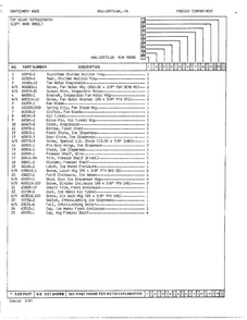 Freezer Compartment Page 2 Diagram and Parts List for 19973A  Admiral Refrigerator
