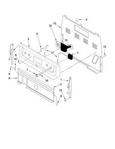 Part Location Diagram of W10170032 Whirlpool PANL-CNTRL