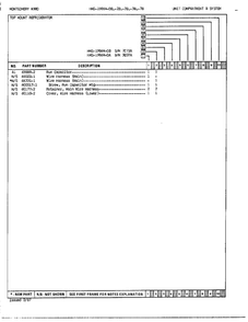 Unit Compartment And System Page 3 Diagram and Parts List for 19864A  Admiral Refrigerator