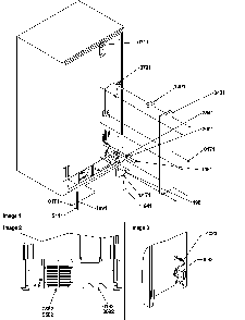 Cabinet Back Diagram and Parts List for SG19SW-P1193702WW  Amana Refrigerator