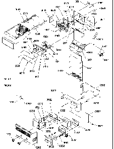 Ice Maker/control Assy Diagram and Parts List for SQD25TW-P1190427WW  Amana Refrigerator