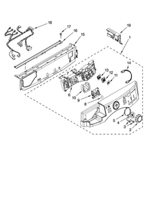 Part Location Diagram of WPW10189237 Whirlpool DISCONTINUED