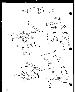 Section 2 Diagram and Parts List for AO-24SB-P85567-3S  Amana Wall Oven